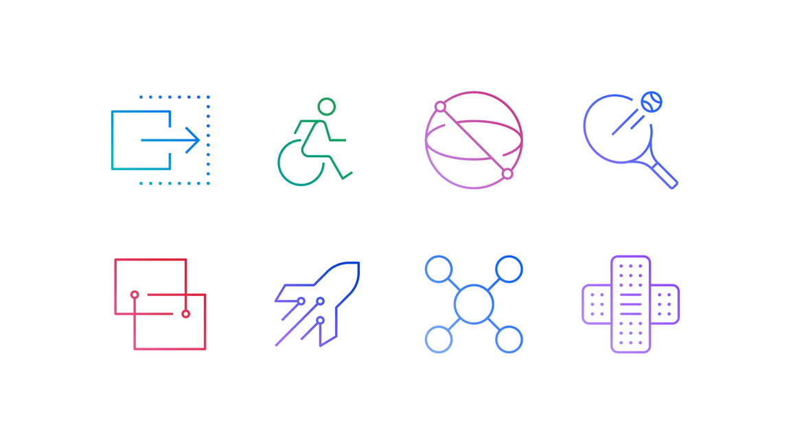 pictogram gradient example