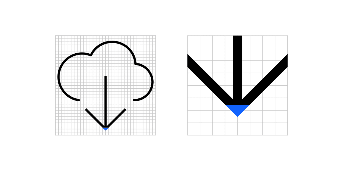 rounded corner pictogram example