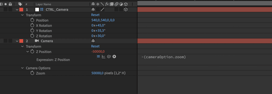 After Effects settings